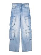 Bershka Cargofarkut  sininen denim