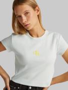 Calvin Klein Jeans Paita  curry / minttu / valkoinen