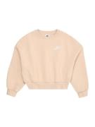 Nike Sportswear Collegepaita 'CLUB FLC'  hiekka / valkoinen