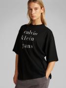 Calvin Klein Jeans Paita  musta / valkoinen