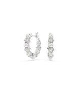 Swarovski Korvakoru  hopea / läpinäkyvä