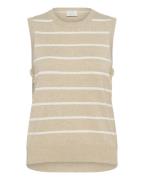 Kaffe Neuletoppi 'Lizza'  meleerattu beige / valkoinen