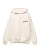 Pull&Bear Collegepaita 'PACIFIC CORAZON'  ecru / laivastonsininen / ve...