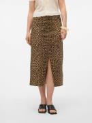 VERO MODA Hame 'VERI'  tummabeige / brokadi / musta