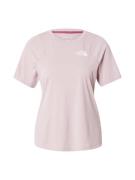 THE NORTH FACE Toiminnallinen paita 'LIGHTBRIGHT'  roosa / valkoinen