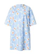 Marimekko Mekko 'VOHVELI'  kerma / vaaleansininen / oranssi / offwhite