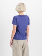 ALPHA INDUSTRIES Paita  tummanvioletti / valkoinen