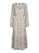 VERO MODA Mekko 'VMLISA LULU'  beige / hiekka / sininen / musta