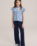 WE Fashion Housut  tummansininen