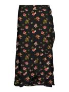 Vero Moda Petite Hame 'VMSMILLA'  oliivi / magenta / vanha roosa / mus...