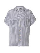 VERO MODA Pusero 'BUMPY'  yönsininen / valkoinen