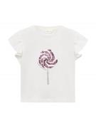 MANGO KIDS Paita 'CANDY'  lila / hopea / offwhite