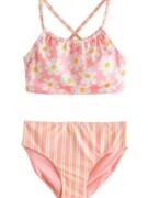 Next Bikini  keltainen / vaaleanpunainen / valkoinen