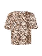 VILA Pusero 'VIEllette'  beige / ruskea / musta