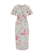 WE Fashion Mekko  vihreä / minttu / roosa / vaalea pinkki