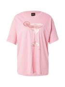 BOSS Paita 'Eband'  roosa / vaalea pinkki / offwhite