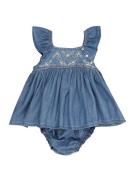 GAP Mekko  sininen denim / valkoinen