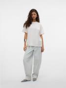 VERO MODA Paita 'VMKATRINE CATY'  roosa / valkoinen