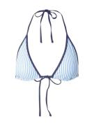 HOLLISTER Bikinitoppi  laivastonsininen / vaaleansininen / valkoinen
