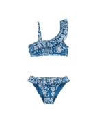 WE Fashion Bikini  sininen / valkoinen