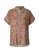 VERO MODA Pusero 'VMBumpy'  konjakki / vaaleanruskea / hopea