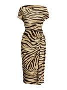 Lauren Ralph Lauren Mekko  kerma / cappuccino / tummanruskea
