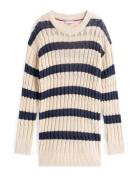 TOMMY HILFIGER Neulepaita  beige / marine