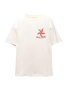 Pull&Bear Paita  verenpunainen / musta / offwhite