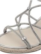 Tamaris Remmisandaalit  beige / hopea