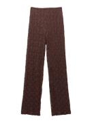 Pull&Bear Housut  tummanruskea