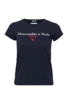 Anf Womens Graphics Blue Abercrombie & Fitch