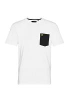 Contrast Pocket T-Shirt White Lyle & Scott