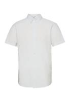 Slhregnew-Linen Shirt Ss Classic W White Selected Homme