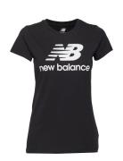 Essentials Stacked Logo Tee Black New Balance