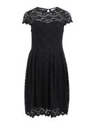 Vikalila Capsleeve Lace Dress Black Vila