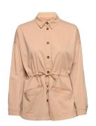 Carly Cotton/Modal Blend Overshirt Beige Lexington Clothing