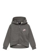 Nkg Club Fleece High Low Fz Hd / Nkg Club Fleece High Low Fz Grey Nike