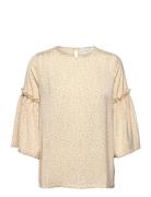 Recycled Polyester Blouse Beige Rosemunde