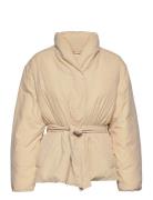 Recycled Down Wrap Puffer Jacket Beige Calvin Klein