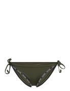 String Side Tie Bikini Khaki Calvin Klein