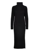 Yasmavi Knit Midi Rollneck Dress Noos Black YAS