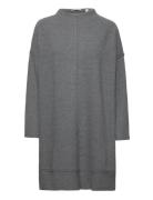 Knitted Dress With Mock Neck Grey Esprit Casual