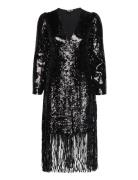 Yasflapper 7/8 Sequin Dress - Show Black YAS