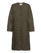 Recycle Polyester Coat Khaki Rosemunde