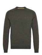 Onsedward Reg 7 Wool Crew Knit Khaki ONLY & SONS