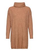 Vicilia Rollneck L/S Knit Tunic/Su- Brown Vila