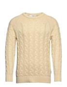 Slhbill Ls Knit Cable Crew Neck W Cream Selected Homme
