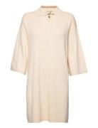 Objmetza 3/4 Short Knit Dress 122 Cream Object