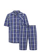 Pyjama 1/2 Woven Blue Jockey