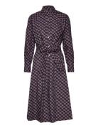 Monogram Printed Poplin Dress Patterned Karl Lagerfeld